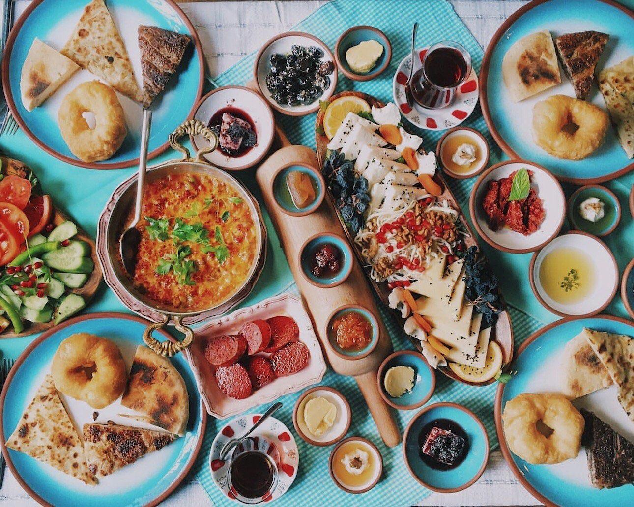 Typical Turkish breakfast